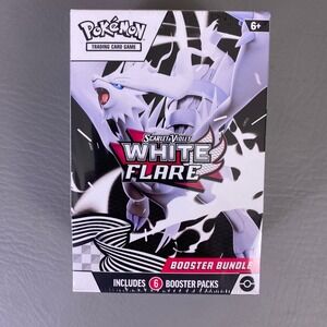 Pokemon TCG Scarlet & Violet White Flare Booster Bundle 6 Packs Factory Sealed